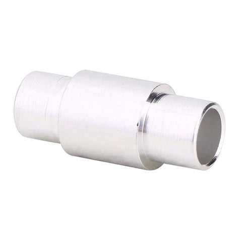 Close-up of aluminum inline skate spacer for 6mm axles and 8mm bearings, part of 10 Pack Aluminum Inline Skate Spacers For 6mm Axles With Ball Bearings.