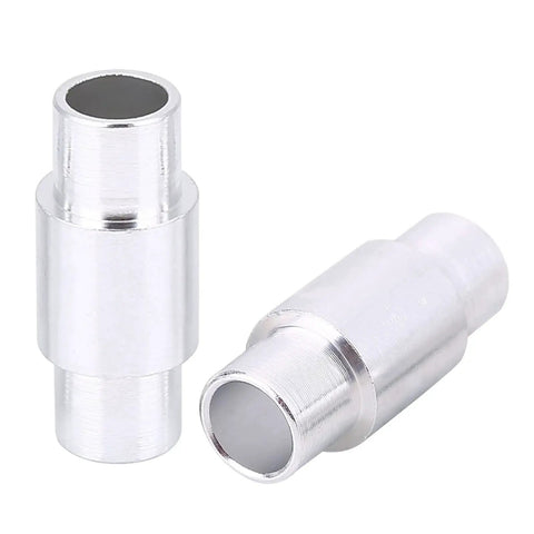 10 Pack Aluminum Inline Skate Spacers For 6mm Axles With Ball Bearings, Grease Compatible Fit, shown in close-up view