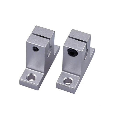 Ten Pack SK8 8 Mm Linear Rail Shaft Guide Support Brackets For CNC Machines And 3D Printers, Beefy Aluminum Alloy With Sandblasted Finish