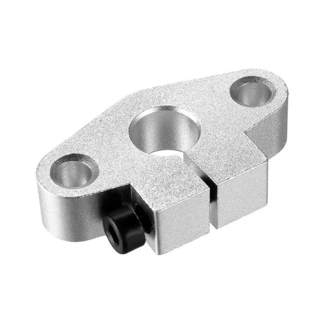 Aluminum SHF10 Linear Rod Rail Supports Kit 4 Pieces 10mm Shaft Diameter 5.5mm Mount Holes for CNC and 3D Printers, top view