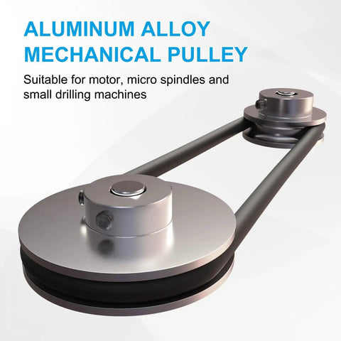 Aluminum Fixed Bore Pulley 16mm OD With 6mm Aperture And 5mm Groove For 4mm PU Belt 12mm Height Includes Hex Wrench 1pc