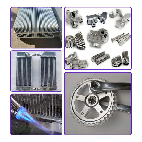 Various uses of 50 Pack One Sixteenth Inch By Thirteen Inch Aluminum Brazing Rods For Propane Torch Welding And Aluminum Repair Flux Core