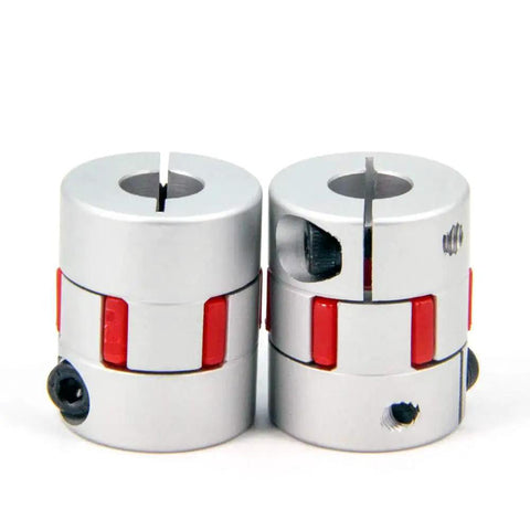 Aluminum Plum Shaped Flexible Shaft Coupling 10mm To 10mm For 3D Printer CNC Machine And Servo Stepper Motors 25mm Diameter 30mm Length 2 Pack