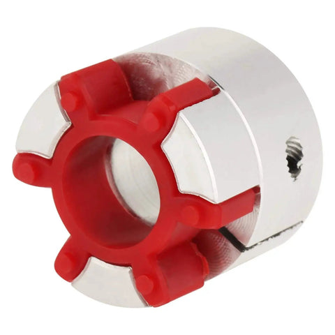 Aluminum Plum Shaped Flexible Shaft Coupling 10mm To 14mm Bore 30mm Diameter 40mm Length High Torque Stepper Motor Connector