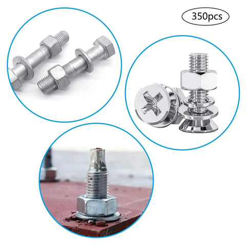 Aluminum POP Rivet Washers 350 Pcs For 1/8 In Rivets Thick Backup Washers with bolts and fastening in soft materials