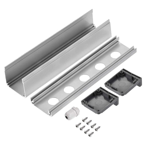 Five Hole 16mm Aluminum Push Button Station Box With PG7 Cable Gland And Mounting Base For Industrial Control Panels