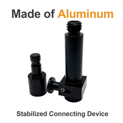Aluminum Quick Release Adapter For RTK GNSS Systems And Prism Poles, Universal Five Eighths By Eleven Threaded Design