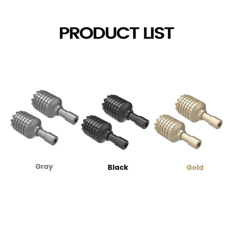 Aluminum RC And RC2 Joysticks Spare Remote Control Sticks in gray, black, gold. Suitable for Mini 4 Pro Mini 3 Pro Drone Accessories.