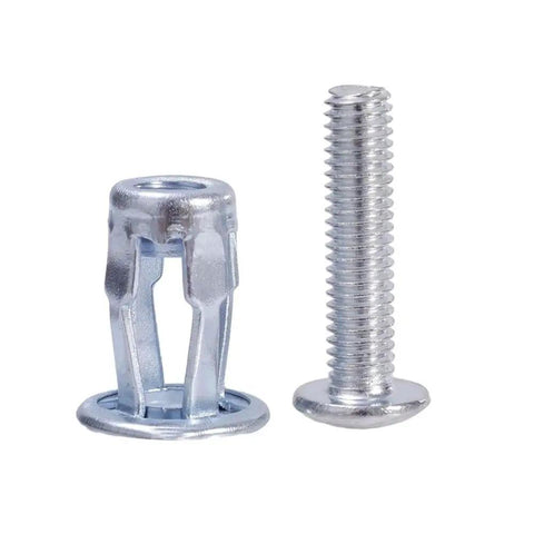 8Pcs Jack Nuts And Petal Screw Anchors Expansion Plugs For Board And Wall Fasteners Set M5x25mm Type 03 Heavy Duty Aluminum Alloy Rivet Nuts Bolts