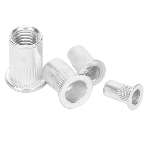 Versatile Aluminum Rivet Nut Set M4 M5 M6 M8, 100-Piece Go-To Kit For Electromechanical Assembly, Automotive, Elevators, Switches And Furniture