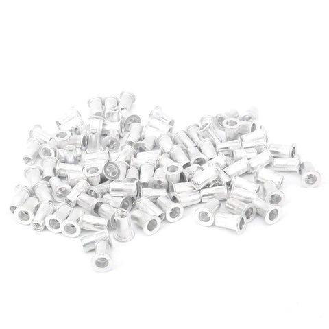 Heavy Duty Pull Riveting Nuts Set In Aluminum 100 Pieces Flat Head M3 To M10 for metal plate fastening and pipe assemblies