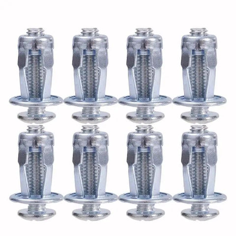 8Pcs Jack Nuts And Petal Screw Anchors Expansion Plugs For Board And Wall Fasteners Set M5x25mm Type 03 Heavy Duty Aluminum Alloy Rivet Nuts Bolts