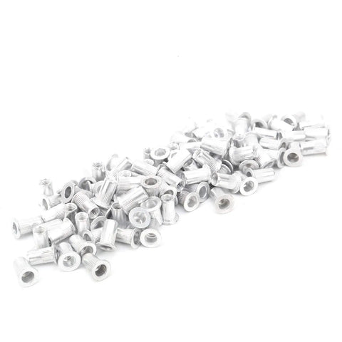 Aluminum Pull Riveting Nuts WJ30045 Flat Head Vertical Hardware Accessories M4 100Pcs Set For Automotive Aviation Railways