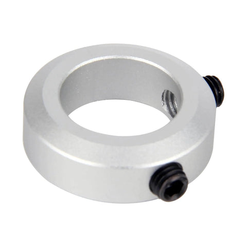 Front view of single collar from (4-Pack) 22mm Bore Shaft Collars, Aluminum Alloy Screw Style Clamping Collars, 35mm Outer Diameter, 10mm Width