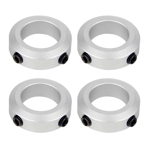 4-Pack 22mm Bore Shaft Collars, Aluminum Alloy Screw Style Clamping Collars, 35mm Outer Diameter, 10mm Width for CNC Machines