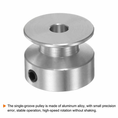 Aluminum Single Groove Pulley With 5mm Bore And 20mm Diameter Including Hex Wrench For Easy Setup Ideal For Compact Belt Drives
