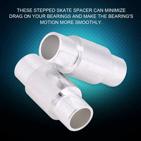 10 Pack Inline Skate Bearing Spacers Aluminum Alloy Axle Spacers Replacement For Roller Skates Smooth Motion Reduced Drag Durable