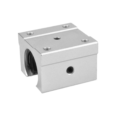 Aluminum Slide Block Set for 25mm SBR25 Linear Motion Guide Rail 4 Pack Bearing Slide Block front view