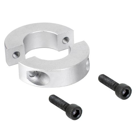 (Pack of 4) Split Shaft Collar Bore 20mm, Aluminum Alloy Two Halves Clamping Collar for Shaft, 40mm OD, 12mm Thickness, with M5 Set Screws