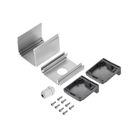 Aluminum Single Hole Switch Button Station Box Workbench Ready With 16mm Button Hole PG7 Cable Gland And Mounting Base components