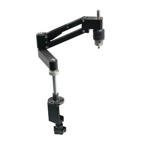 Aluminum Alloy Tapping Arm Cantilever Bracket With Universal Flexible Arm For Drilling And Threading, detached setup view