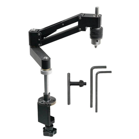 Dual Use Tapping Cantilever Bracket Aluminum Alloy Mount For CNC Machines 130mm Stroke 0 To 44mm Clamp Range