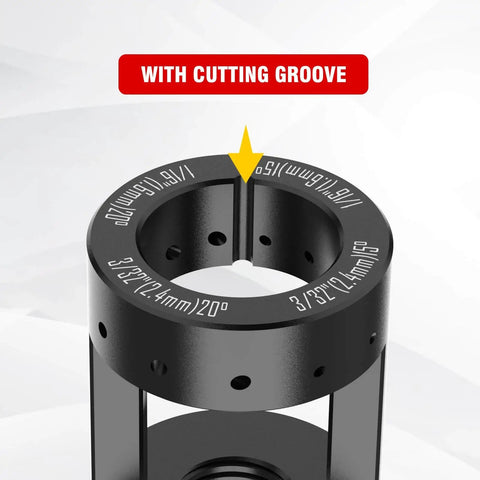 Aluminum Tungsten Electrode Sharpener Grinder Head For TIG Welding Tool with cutting groove and multi-angle offsets