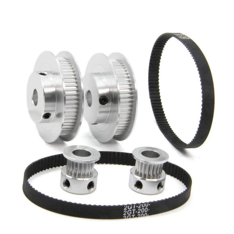 Aluminum pulleys and belts for utility cart assembly with 8 mm platform for home, warehouse, and delivery jobs.