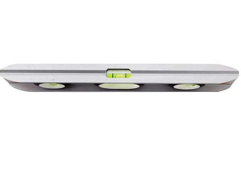 Built Tough 9 Inch Extruded Aluminum Torpedo Level With Three Rare Earth Magnets BrightView Vials For 0 90 45 Degree Layouts.