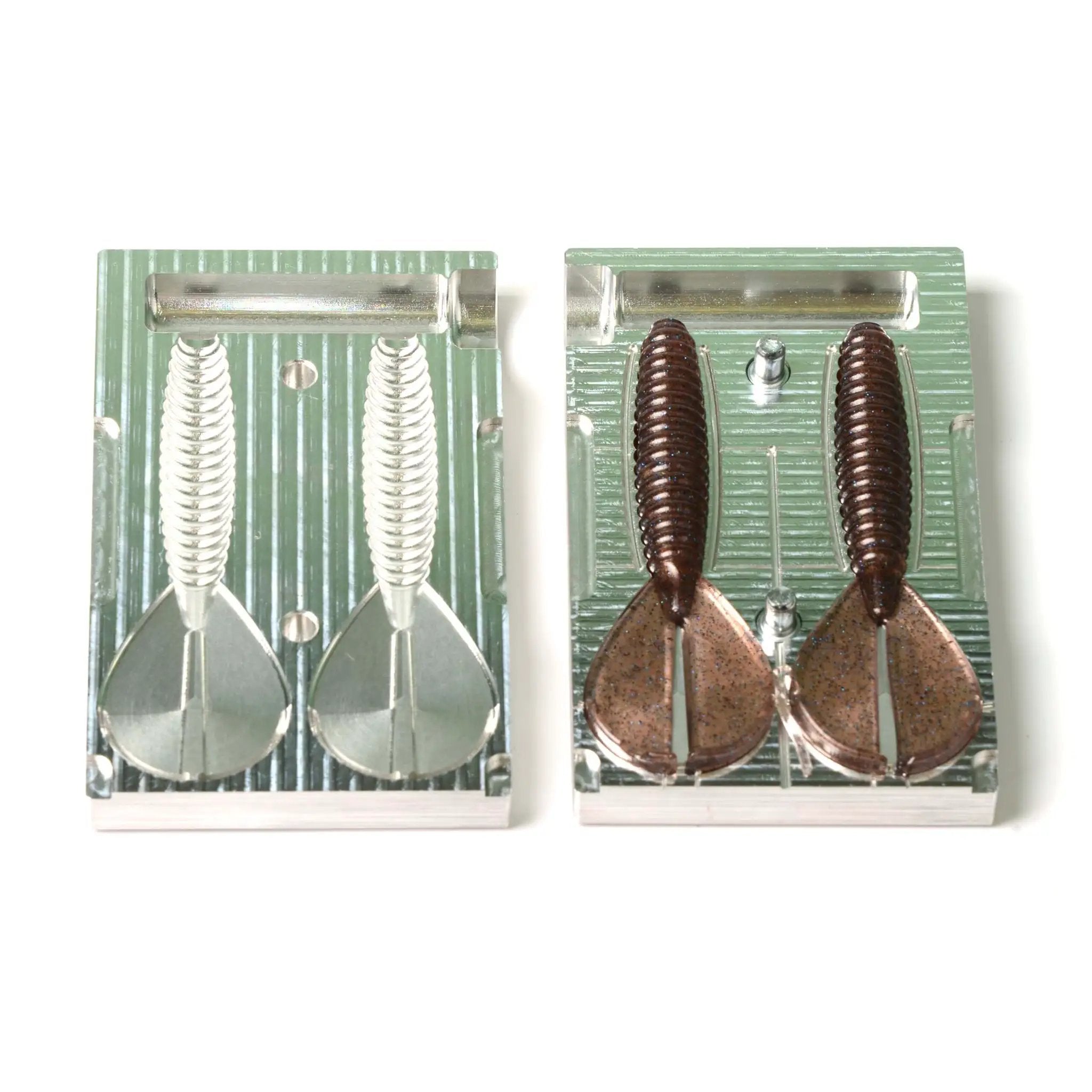 Soft Plastic Lure Injection Mold Twin Tail Menace 3.4 ...