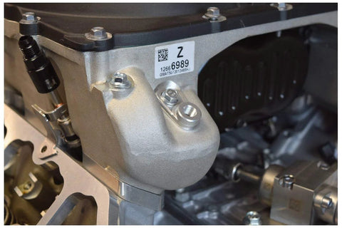 ICT Billet vacuum port adapter for LS engines, silver aluminum, 1/8 NPT hose port mounted on intake manifold