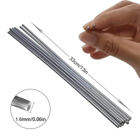 Low Temp Flux Core Aluminum Welding Rods Set 50 Pieces For Aluminum And Magnesium And Aluminum Alloys Brazing And Surfacing DIY Friendly