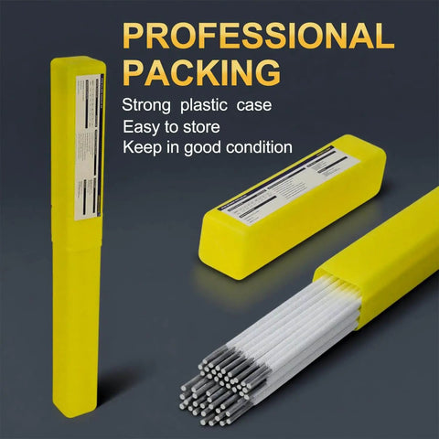 E4043 Aluminum Welding Rods 1 lb 1/8 in by 14 in AWS A5.3 Class E4043 in yellow case for easy storage and protection.