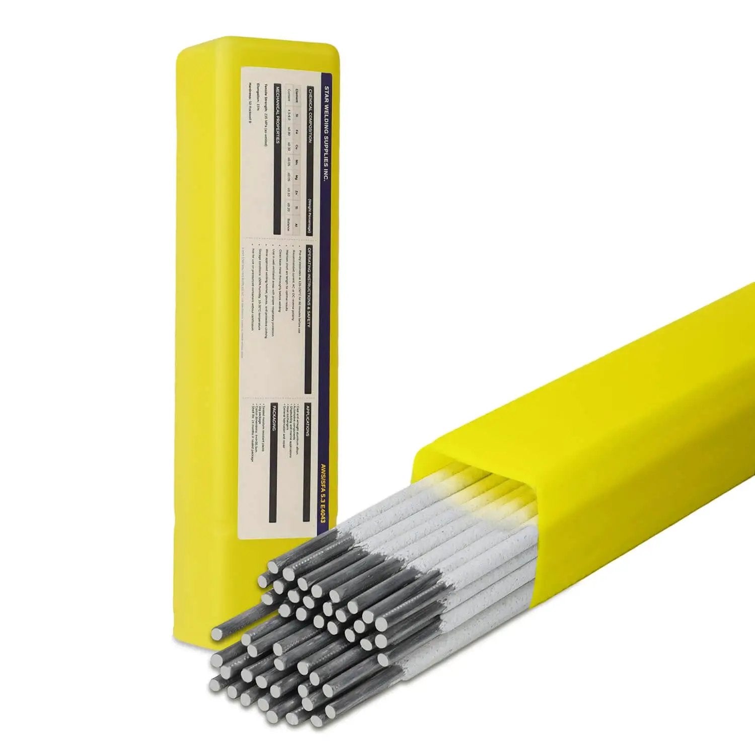 E4043 Aluminum Welding Rods 1 lb 1/8 in by 14 in AWS A...