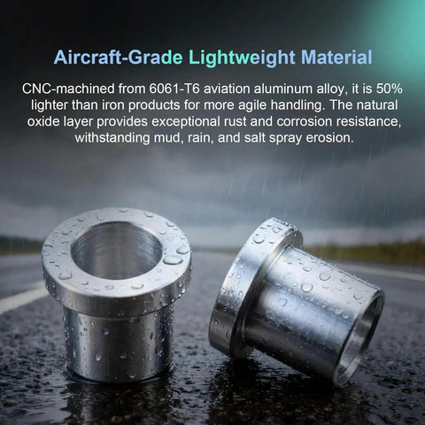 Two Pack Five Eighths Inch To 12mm Adapter Sleeve Bearing Reducer Bushing For Mini Bike Axle Aluminum Alloy CNC Machined