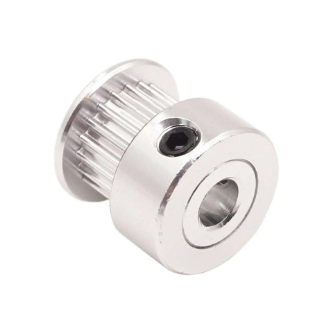Silver metal pulley with screw hole, part of ✝️ 1-Pack Utility Cart 5 mm Platform Size Aluminum Frame Lightweight Built for Moving Boxes