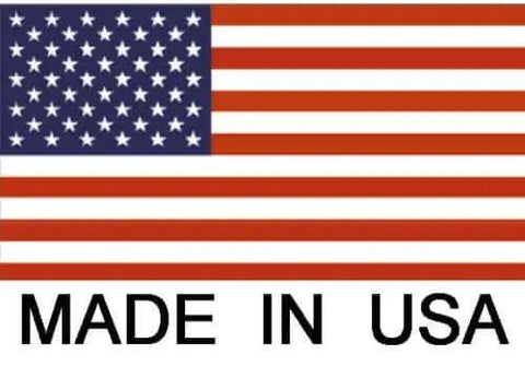 American flag with text 'Made in USA' below.
