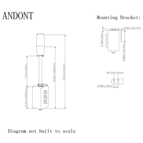 Diagram of 3 Color LED Andon Tower Light With Buzzer And ABB Selector Switch Red Yellow Green On Off 6 Ft Mean Well Power Adapter