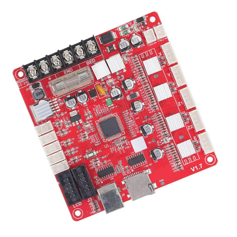 Anet A8 Plus 3D Printer Motherboard Replacement with USB, RAMPS 1.4 compatibility, and 12-24V power input, close-up view