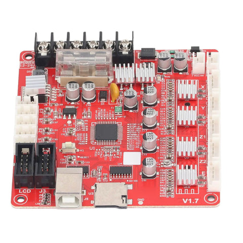 Anet A8 Plus 3D Printer Motherboard Replacement, Integrated Main Board with USB Port for Ramps 1.4, top view