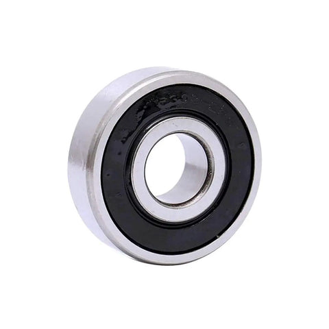 Angular Contact Ball Bearing 3204-2RS with 2RS seal, compact 20x47x20.6 mm size, side view for precision motors, gearboxes, spindles.