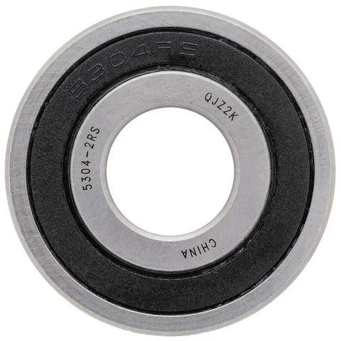 Two Pack Angular Contact Ball Bearings with double rubber seal deliver high speed, precise rotation for machinery and automation