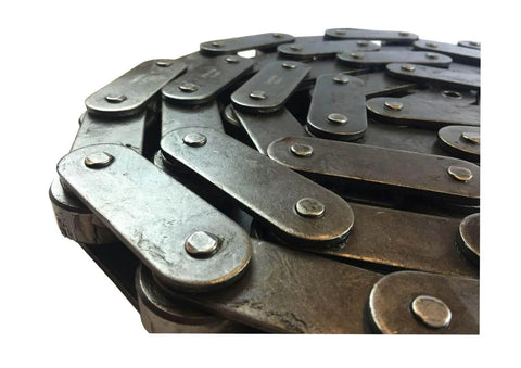 ANSI C2122 Conveyor Roller Chain Ten Feet With One Connecting Link Pitch Size Three Inches Double Pitch For Heavy Conveying