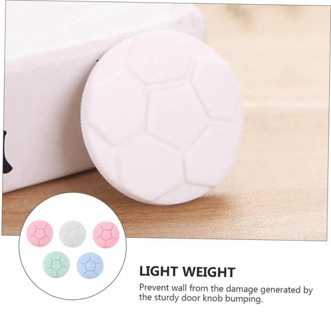 Protective Pads For Washing Machine And Home Use Anti Collision Door Handle Bumpers Durable Noise Dampening Muffler Pads 5 Pack With Strong Adhesive Random Colors, shown in white with hexagonal pattern.