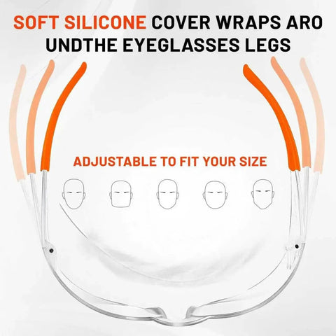 Anti Fog ANSI Z87.1 Safety Glasses For Construction And Woodworking Unisex with soft silicone adjustable temple covers