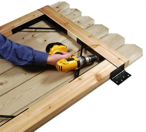 Installing Anti Sag Gate Kit Heavy Duty No Sag Kit For Wooden Gate Fence With Gate Latch Powder Coated Rust Resistant Steel 120 Lb Safe Load