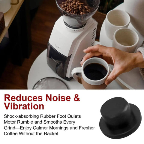 Anti Slip Rubber Feet Bumpers For Encore Coffee Grinder Replacement Feet, Tough Push In Base Cushions For Stability shown