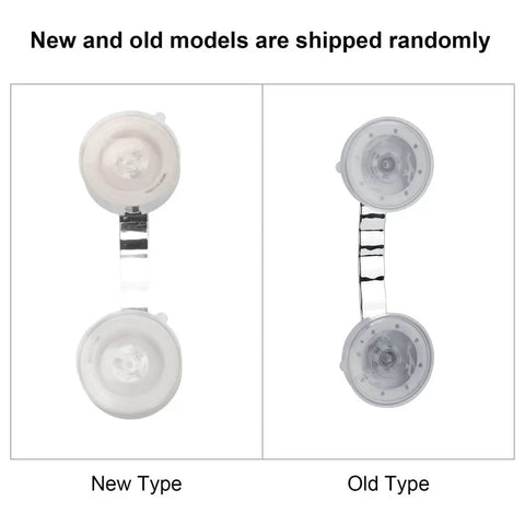 Image of Anti Slip Vacuum Suction Cup Handrail For Bathroom And Kitchen in new and old models, showcasing suction cups and grab bar design.