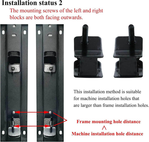 Protect your open-frame generator with this anti vibration rubber mount set, installation method 2 details shown.
