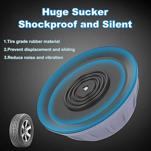 Anti Vibration Pads for Washing Machine and Dryer Set of 4 Universal Support Feet, close-up of single shockproof pad